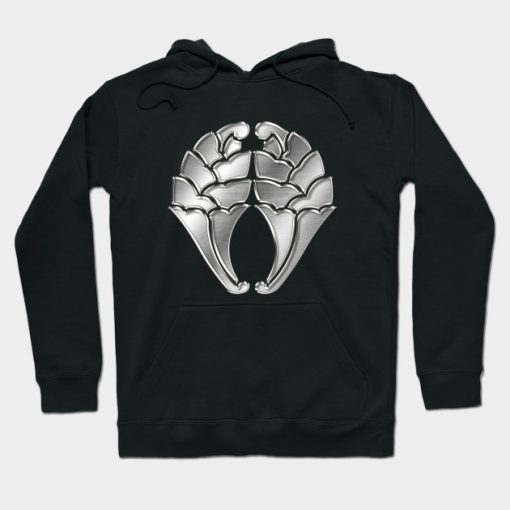 Otomo Clan Kamon Silver Chrome Hoodie