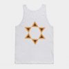 Purim holiday flat design icons of hamantashs in star of david shape Tank Top