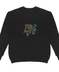 Rainbow Love Stone Women's Crew Neck Sweatshirt