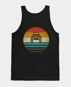 Retro Vintage Jeep Lover Owner Gift Tank Top