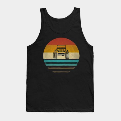 Retro Vintage Jeep Lover Owner Gift Tank Top