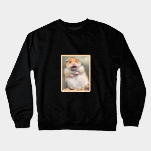 Scared Hamster Crewneck Sweatshirt