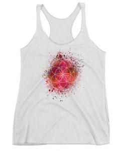 Seed of Life Sacred Geometry Women's Premium Racerback Tank