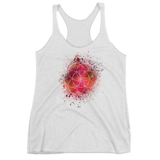 Seed of Life Sacred Geometry Women's Premium Racerback Tank