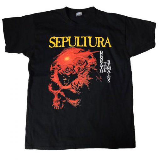 Sepultura Beneath The Remains 1989 Album Cover T-Shirt