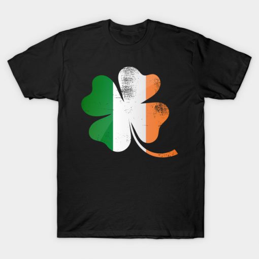 Shamrock with Irish Flag St. Patrick's Day T- Shirt