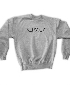 Shrugging Emoticon Sweatshirt