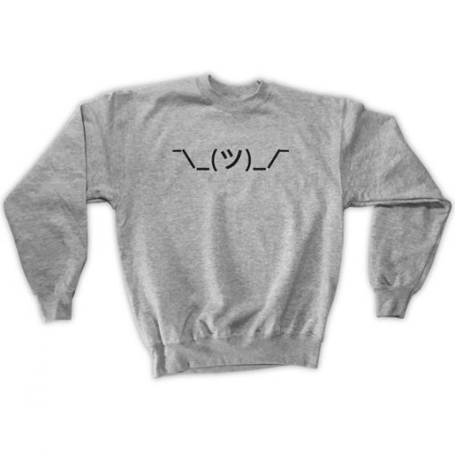 Shrugging Emoticon Sweatshirt