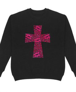 Skull Cross Nailhead Women's Crew Neck Sweatshirt