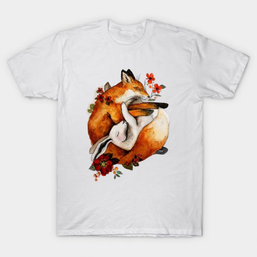 Sleepy Fox and Hare T-Shirt