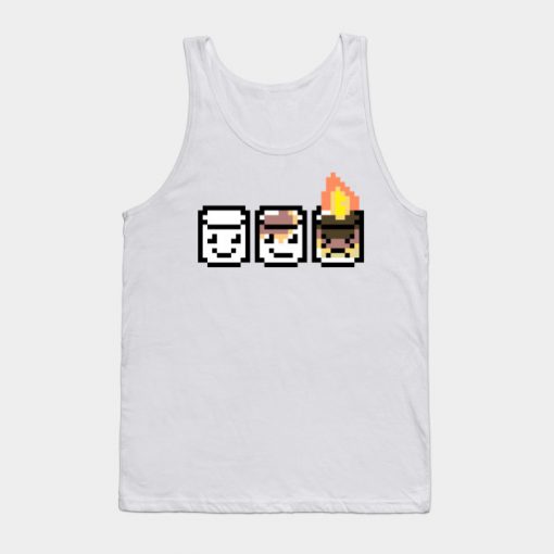 Stages of a Marshmallow Smore Tank Top