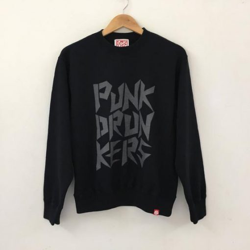 Vintage PUNK DRUNKERS Spellout Sweatshirt