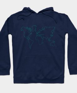 World map Hoodie