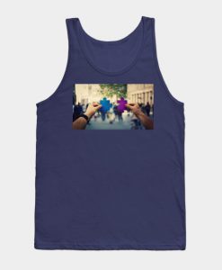 connecting puzzle pieces Tank Top