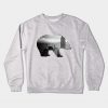 Abstract Bear Design Crewneck Sweatshirt