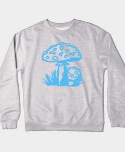 Abstract Magic Mushroom Shroom Design Crewneck Sweatshirt
