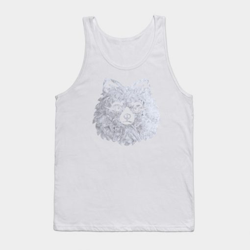Abstract Puppy Design Tank Top