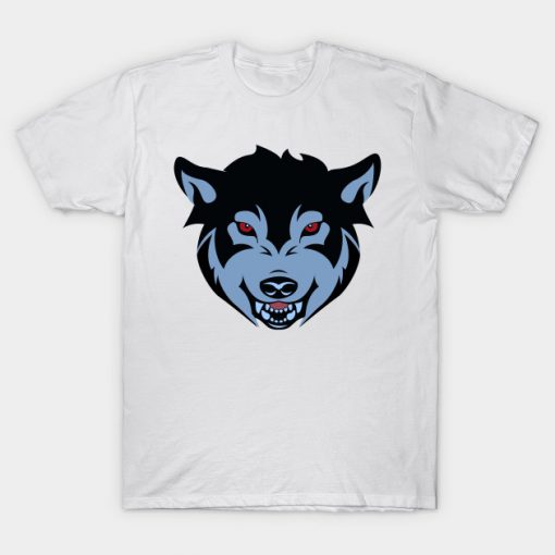 Abstract Wolf Design T-Shirt