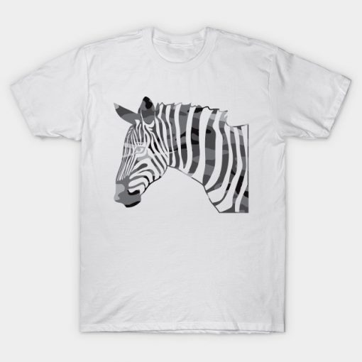 Abstract Zebra Design T-Shirt