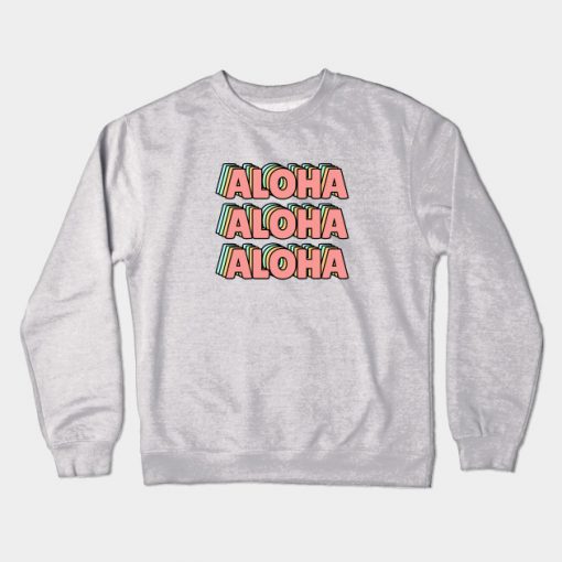Aloha Pastel Vibes Crewneck Sweatshirt