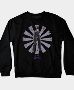 Apex Legends Wraith Retro Japanese Crewneck Sweatshirt