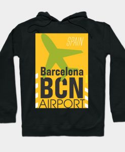 Barcelona airport BCN sticker Hoodie