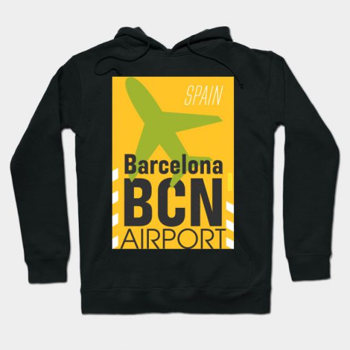 Barcelona airport BCN sticker Hoodie