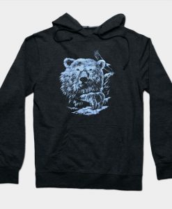 Bear and Bald Eagle Hoodie