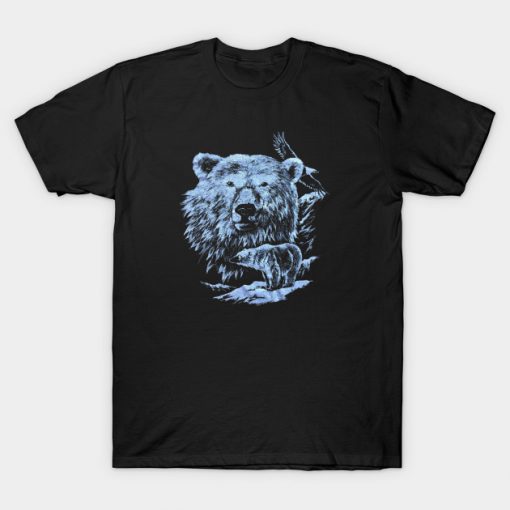 Bear and Bald Eagle T-Shirt