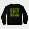 Binary Code Crewneck Sweatshirt