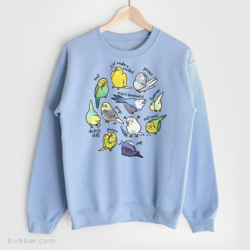 Budgie's Daily To-Do List Sweatshirt