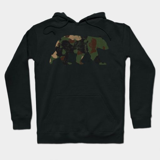 Camouflage Bear Hoodie