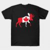 Canada Elk maple leaf Canadian T-Shirt