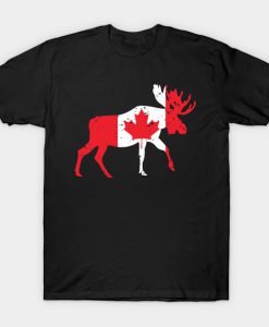 Canada Elk maple leaf Canadian T-Shirt