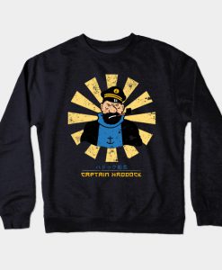 Captain Haddock Retro Japanese Tintin Crewneck Sweatshirt