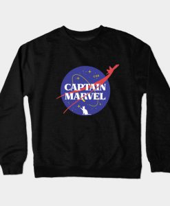 Captain Marvel NASA Crewneck Sweatshirt