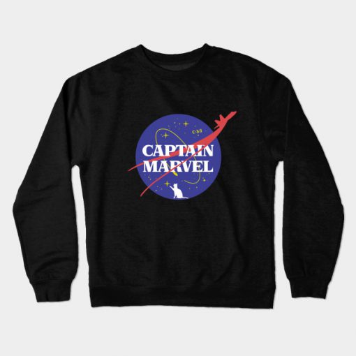 Captain Marvel NASA Crewneck Sweatshirt