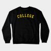 College Block Letter Crewneck Sweatshirt