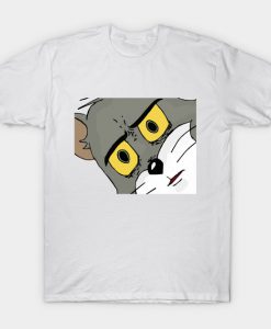 Confused Unsettled Tom Cat Meme T-Shirt