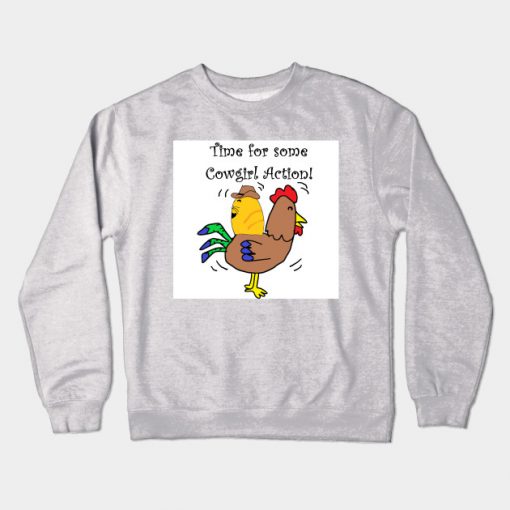 Cowgirl Action Crewneck Sweatshirt