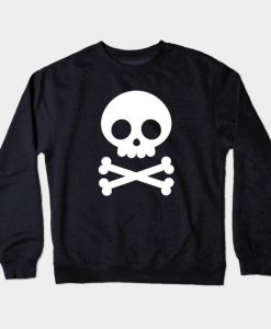 Cute Kawaii Style Skull Crewneck Sweatshirt