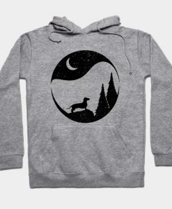 Dachshund on Mountain Hoodie