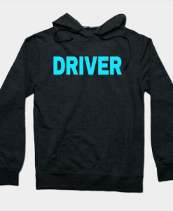 Driver Light Blue Text Hoodie