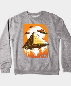 Egyptian pyramid alien Crewneck Sweatshirt