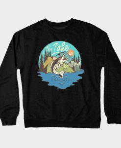 FISHING Big Fish Crewneck Sweatshirt