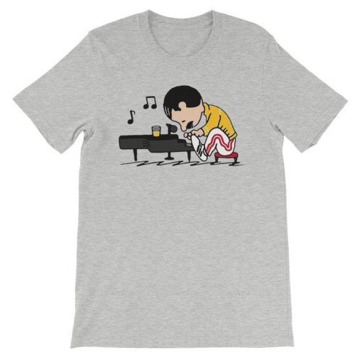 Freddie Mercury Peanuts Playing Piano shirt