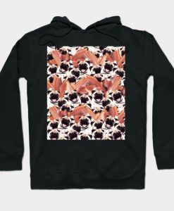 Funny Pug Bacon Crazy Collage Hoodie