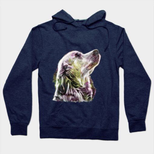 Great Dog Watercolor Painting Dog Art Hoodie