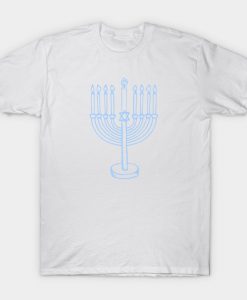 Hanukkah Candles Design T-Shirt