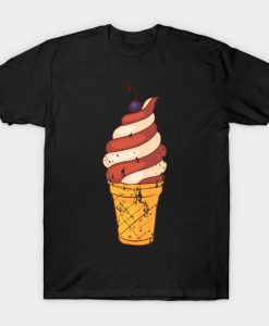 Ice cream Sundae Retro Vintage Grunge T-Shirt